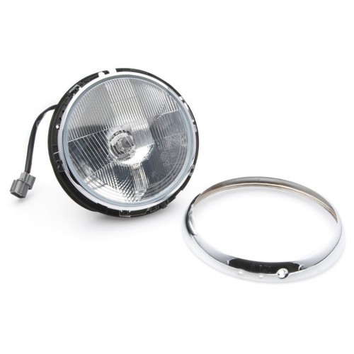 Headlight 7 inch Halogen Headlamp Assembly by Wipac with Sidelight - RHD image #1