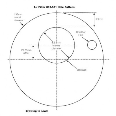                                             Air Filter for Autolite Single Choke
                                           