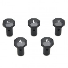 Set of 5 Octagonal Knobs for Hexagonal Shaft