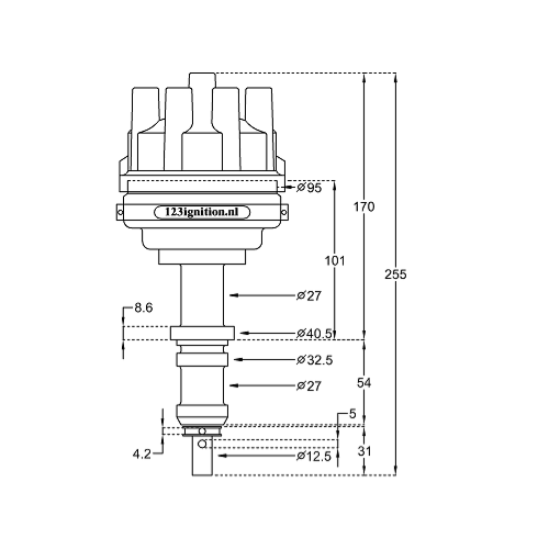 123 Electronic Distributor - Rover V8 - Bluetooth image #1