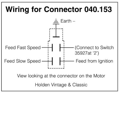                                             Connector Kit for Lucas Wiper Motor
                                           