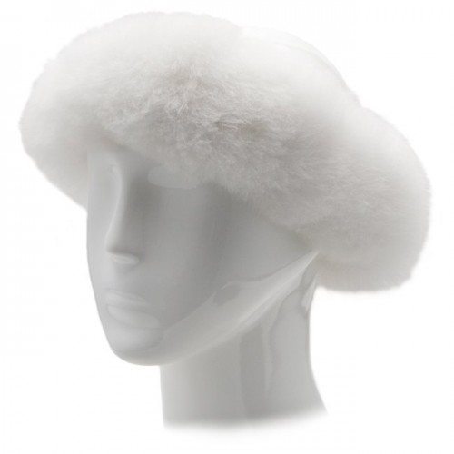 Alpaca Fur Halo - White image #1