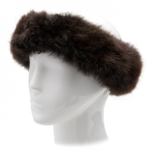 Alpaca Fur Halo - Dark Brown image #1