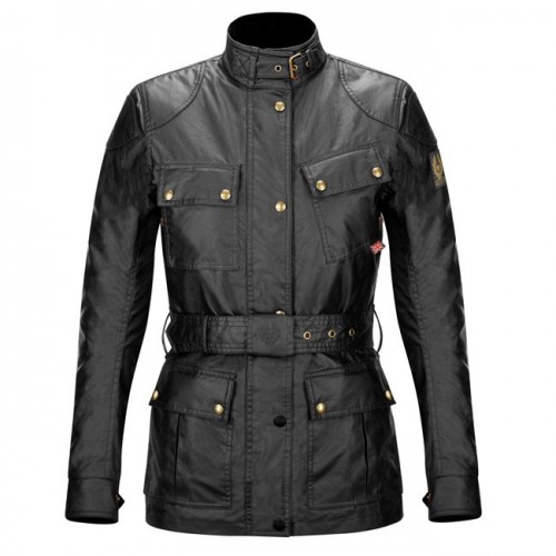 Belstaff Tourist Trophy Waxed Jacket - Ladies - Black image #1