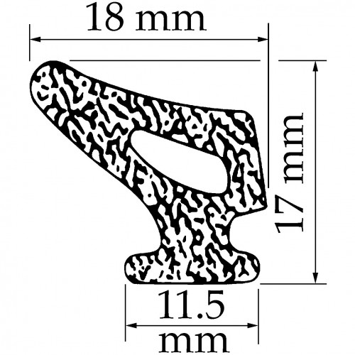 Seal - Sponge. Sold per Metre image #1