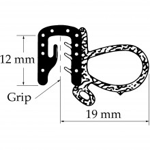 Side Tube Seal. Sold per Metre