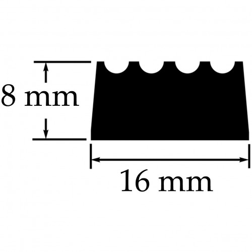 Adhesive Sponge Seal. Sold per Metre image #1