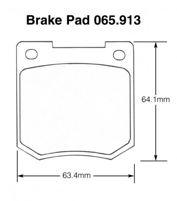                                             Morgan 4/4, Jensen Healey, Lotus Esprit Brake Pads (Mintex)
                                           