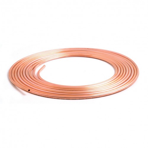 Brake Pipe Pure Copper 1/4" x 7.62m Roll image #1