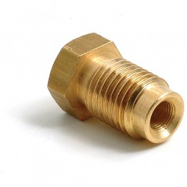 Brake Pipe Union. Brass 7/16 in UNF Pipe Nut (Male) for 3/16 in Pipe.