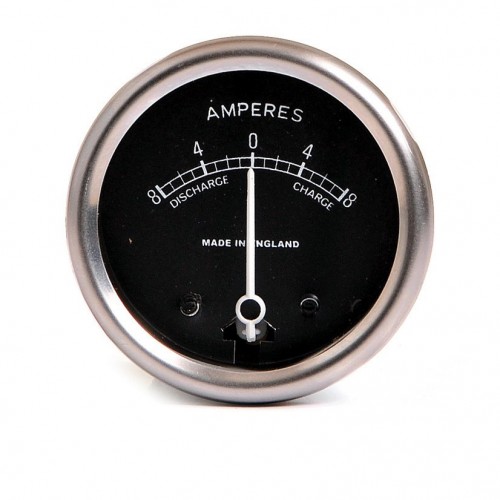 Ammeter 8-0-8 Black Dial image #1