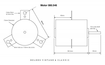                                             Clayton Fan Motor Single Shaft 5/16 in to uprate your heater
                                           