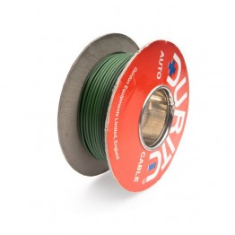 Wire 14/0.30mm Green/Black (per metre)