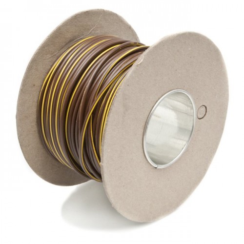 Wire 17 amps: 28/0.30mm Brown/Yellow (per metre) image #1