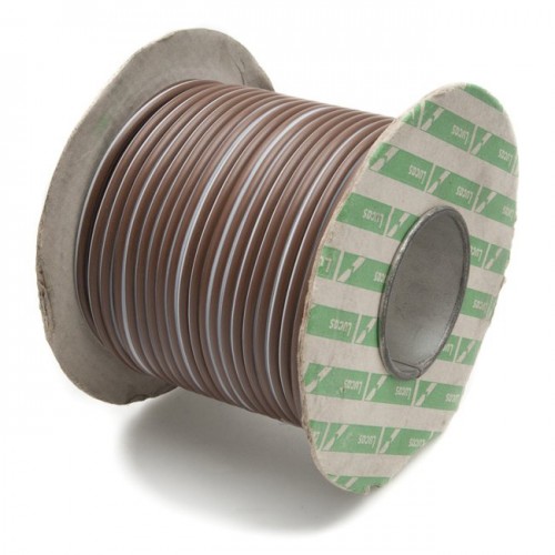 Wire 25 amps: 44/0.30mm Brown/White (per metre) image #1