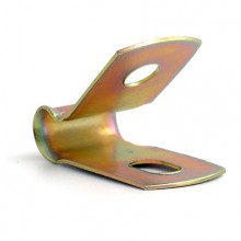 Brass Cable Clip 5.00mm (3.2mm Fixing Hole). Supplied as a Pack of 25