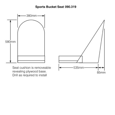                                             Sports Bucket Seat in coloured leather
                                           