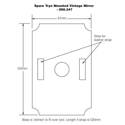                                              Spare Tyre Mounted Vintage Mirror
                                           