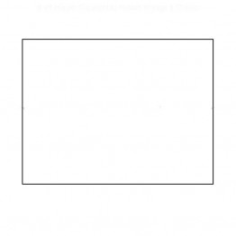 White Roundel 332mm X 610mm - Rectangular