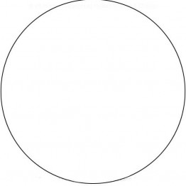 White Roundel 18 inch - Round