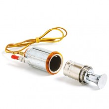 Cigar Lighter with Chrome Knob and no illumination