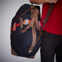 Gulf Travel Bag - Dark Blue Leather