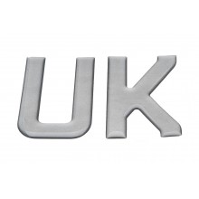 UK Adhesive Badge - Silver