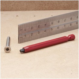 Robertson Driver Bit for No 4/5 Screws - 75mm long - Red