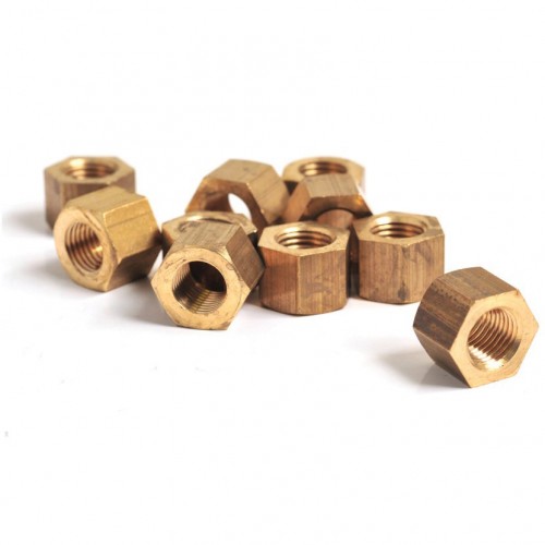 3/8" Unf Brass Nuts - Packet of 10 image #1