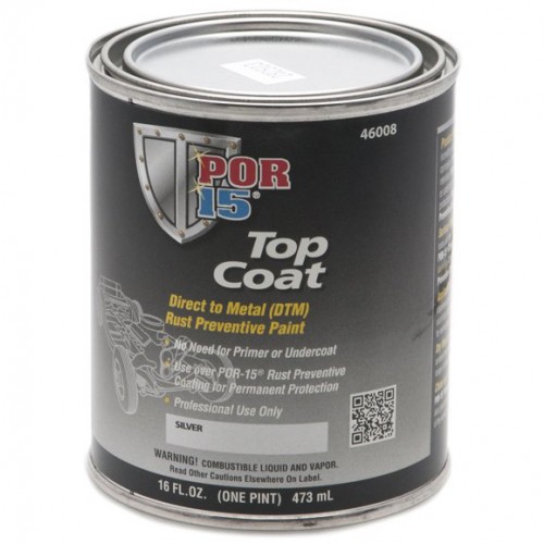 POR-15 Top Coat - Silver - 0.473 litre image #1