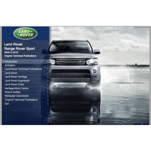 Original Technical Publications USB - Range Rover Sport 2005 to 2009 image #1