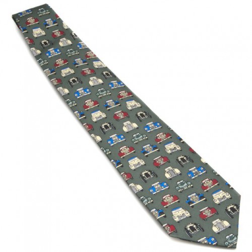 Silk Tie - Vintage & Classic Car Fronts image #1