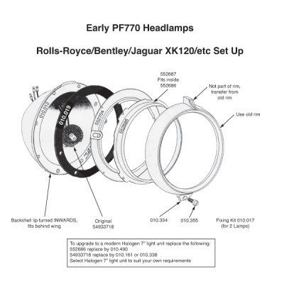                                              Early PF770 Lamp Retaining Spring
                                           