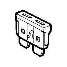 Blade Fuse - 3 amp, Purple. Supplied in packs of 3