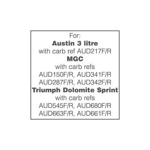 Carburettor Rebuild Kit Set - HS6 image #1