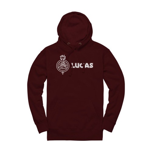 Lucas Pullover Hoodie - Burgundy image #2