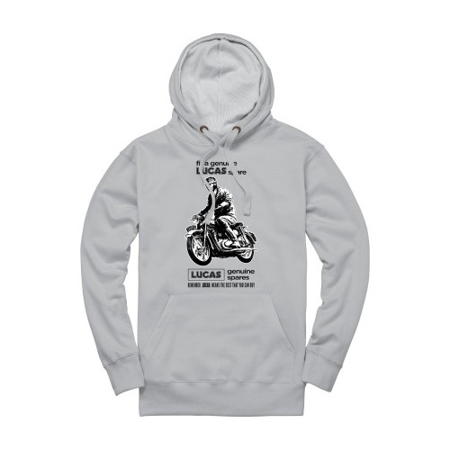 Lucas Motorcycle Spares Pullover Hoodie - Heather Grey image #6