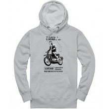 Lucas Motorcycle Spares Pullover Hoodie - Heather Grey