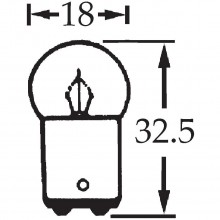 12v 5w Double Contact Bulb BA15d Cap LLB209