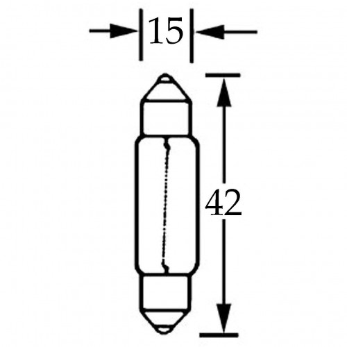 Bulb Festoon 12v 15w  LLB267 image #1