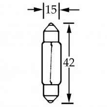 Bulb Festoon 12v 15w  LLB267