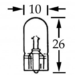 Capless Bulb 12v 5w