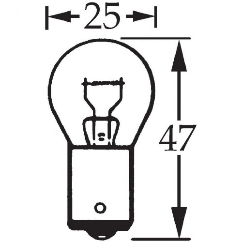 6v 21w Single Contact Bulb BA15s LLB317 image #1