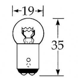 12v 21/5w Offset Pin Double Contact Bulb LLB380/S