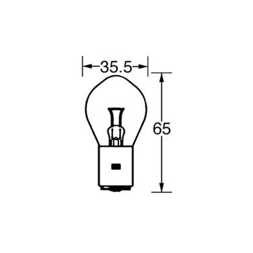 6v Bulb Double Contact Bosch/P100 35/35w LLB393 image #1