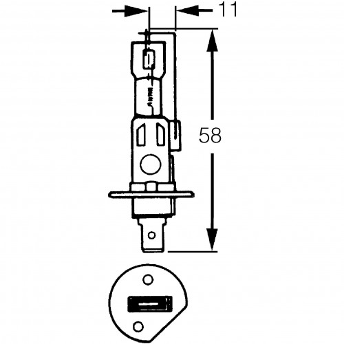 H1 Halogen Bulb 12v 130w for Off Road Use LLB487 image #1