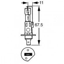 H1 Halogen Bulb 6v 55w LLB465