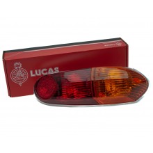 Lucas L783 Rear Tail / Stop Lamp - Amber/Red lens with chrome base. UD74955