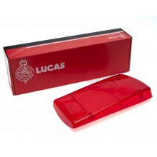 Lucas L871 Rear lamp lens LH side. All Red American specification. Fits Jaguar E-type S3