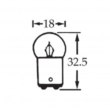 6v 10w Double Contact Bulb BA15d Cap LLB244D